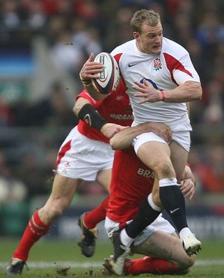 Jamie Noon on the attack for England during the RBS Six Nations Ch- Old Photo