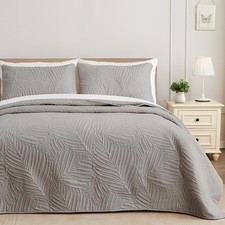 King Size Quilt Bedding Set Lightweight Light Grey Quilts King Size All Seasons