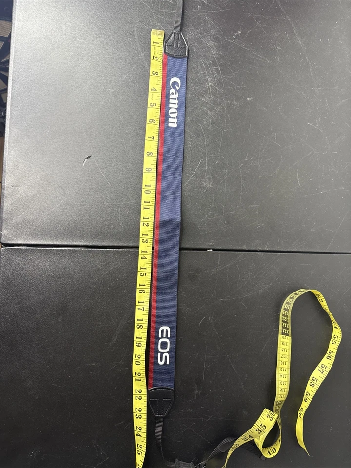 Correa de hombro OEM Cannon EOS azul rojo para SLR/DSLR hecha en Taiwán Foto 4 de 4