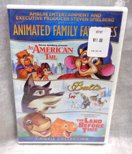 Animated 3-Movie Collection An AMERICAN TAIL - BALTO - LAND BEFORE TIME 2007 DVD