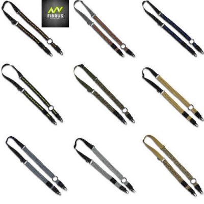 Paracord Gun Slings 2pt or 3pt HK Clip Style - Fibrus Outdoors Quality-15 colors