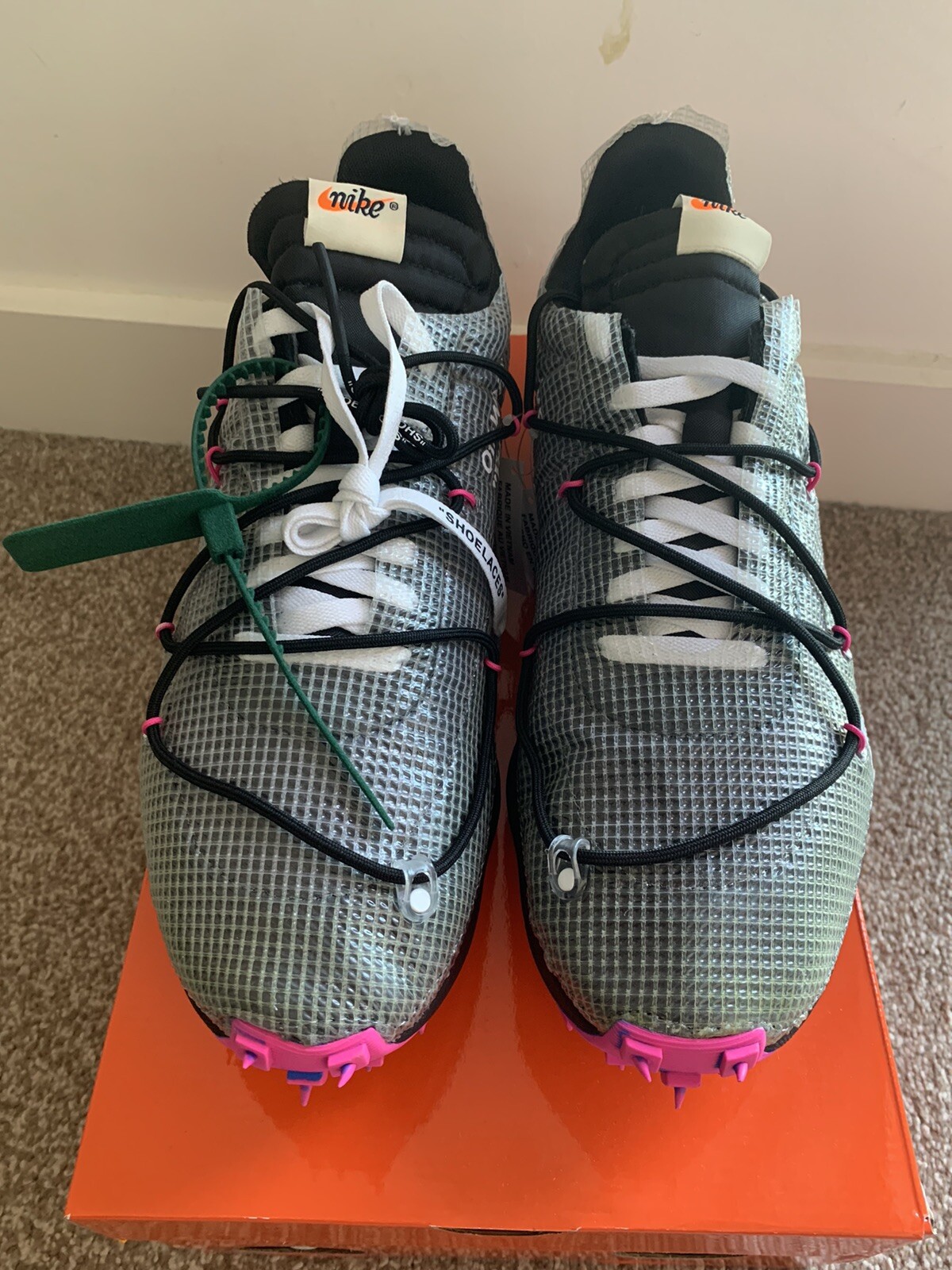 OFF WHITE X NIKE Nike x Off White Vapor Street UK 13 NUOVE CON ETICHETTE molto rare vendute £280