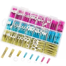 320 Heat Shrink Butt Wire Splice Connectors Insulated Crimp Terminals Waterproof