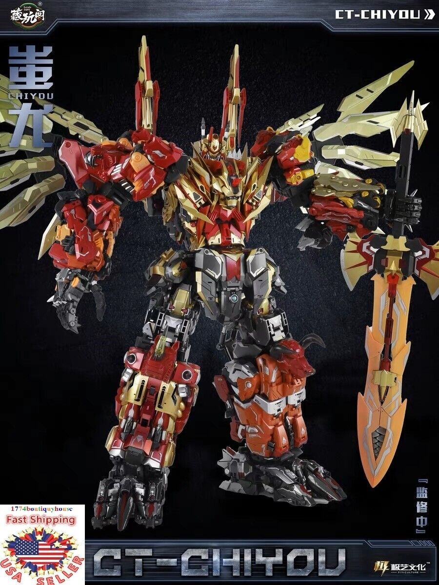 NEW Cang-Toys CT-Chiyou 100% Complete Predaking G1 Transformer 01-08 USA Seller