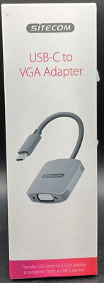 Sitecom USB-C TO VGA ADAPTER Neu in OVP Transfer HD Video
