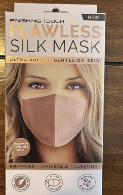 Finishing Touch Flawless 100% Silk Mask Ultra Soft Gentle On Skin Breathable