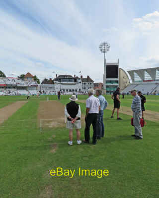 Photo 12x8 Trent Bridge Cricket Ground: tea-interval inspection West Bridg c2017