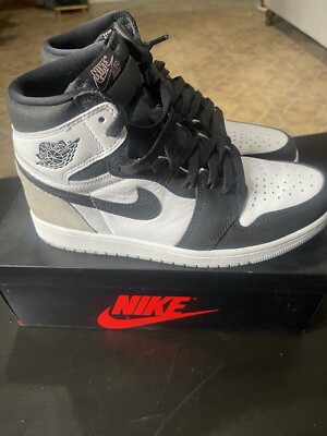Bleach Coral Jordan 1 High  Retro Size 9 Gray