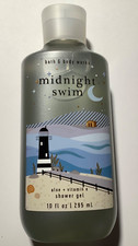 Bath Body Works Midnight Swim Shower Gel Body Wash Aloe E 10 fl oz 295 ml New