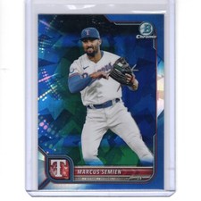 2022 Bowman Chrome Sapphire Edition - #32 Marcus Semien Rangers
