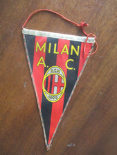 Ancien Fanion Milan AC  AC Milan ACM 1899  26 cm de long Gagliardetto Pennant