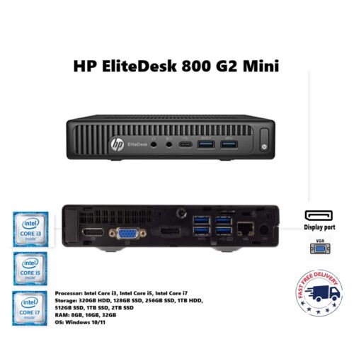 HP EliteDesk 800 G2Mini PC desktop Core i5 i7 6700 3,4 GHz 32 GB RAM 2 TB SSD - Foto 1 di 3