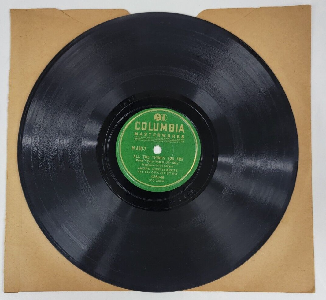 Columbia Masterworks 10” 78 RPM 4268-M Andre Kostelanetz And His