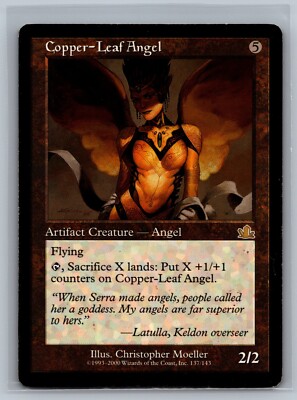 Magic The Gathering Prophecy Copper-Leaf Angel #137/143 MTG TCG