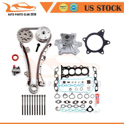 Head Gasket Bolts Set Timing Chain Kit Water Pump For 0712 Toyota
