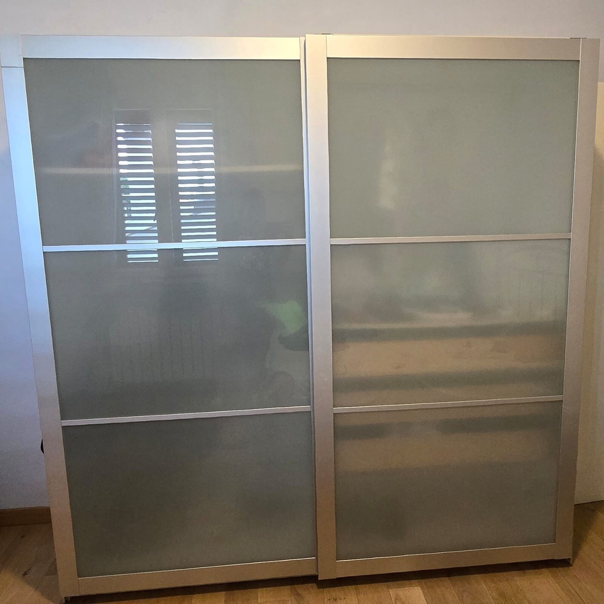 Ikea Armadio Porta In Vetro HAVSTA, 81x35x123 Cm, Grigio - Foto 7