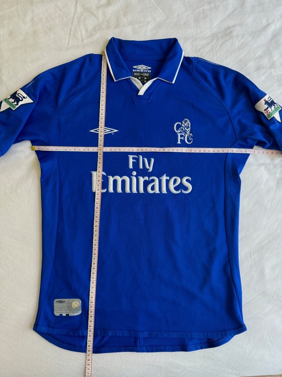 CHELSEA 2001/2002/2003 #17 PETIT HOME FOOTBALL SOCCER JERSEY SHIRT