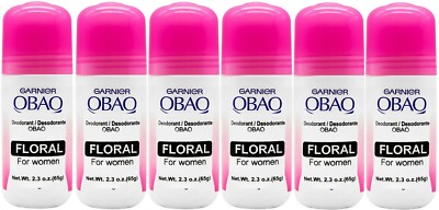 OBAO GARNIER DEODORANT FLORAL FRESHNESS / FRESCURA FLORAL, 2.3 OZ (6 PACK)