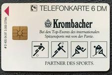 O 405 04.97 6 DM Krombacher Beer Partner of Sport only 3000 ex. New***Mint***