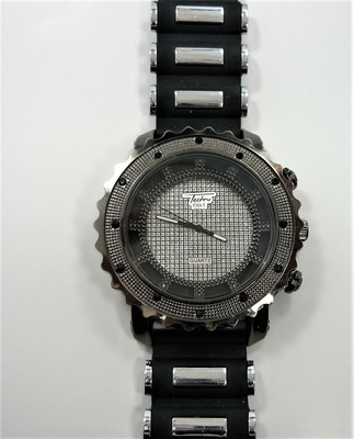quartz watch techno pave