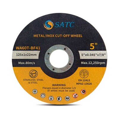 100 PCS 5 inch Cut Off Wheel 5x.045x7/8'' Cut off Wheel Cutting Discs Steel Metal