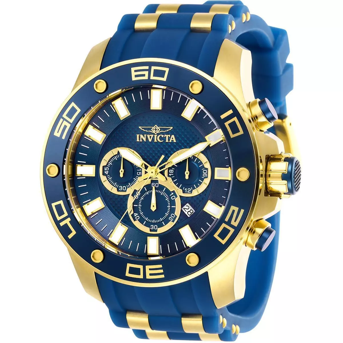 Invicta 26087 Pro Diver Chronograph Blue Dial Mens Watch