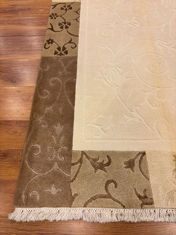 Alfombra hecha a mano, alfombra suave, alfombra de 4x6 pies, alfombra de lana, alfombra de seda, alfombra turca de 4x6 pies Foto 3 de 4