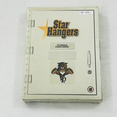Vintage 90s Florida Panthers NHL Hockey Locker Room Star Hangers Sculpted Jersey