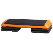 Fitness 43" Aerobic Step Platform Exercise Cardio Workout Trainer 4-6-8" Orange