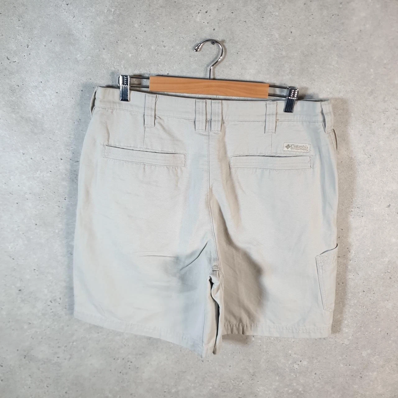 Vintage Columbia Performance Fishing Gear Shorts Men’s W36 Beige Athletic Hiking
