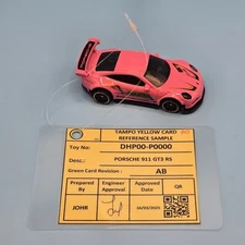 HOT WHEELS 2025 UNSPUN YELLOW CARD PINK PORSCHE 911 GT3 RS - YELLOW CARD