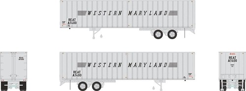 Furgoneta de volumen de poste exterior Fruehauf Rapido Trains 403035 HO WM 40' #A1401 | Zustand: New