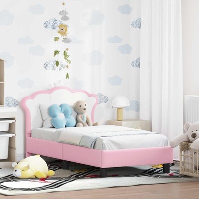 Bettrahmen PU Moderner Schlafzimmermöbel Schlafunterstützungsbett Holz- vidaXL