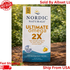 Nordic Naturals Ultimate Omega 2X Fish Oil 2150mg Omega-3, Lemon Flavor 90 Soft