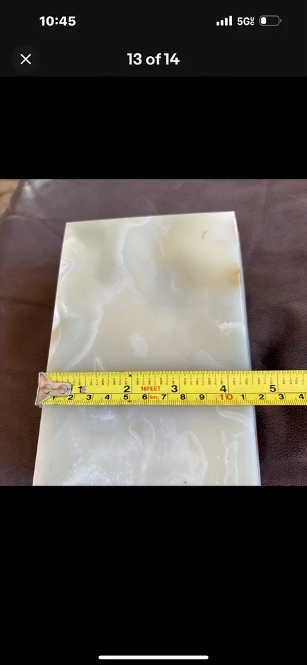 Vintage Onyx Jewelry/Trinket Box W/Claw Feet 4 1/2" X 2 3/4" - Image 2 of 4