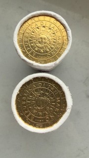 SAN MARINO 5 EURO 2018 BU STGL STERNZEICHEN ROLLE ROLLEN "STIER WIDDER" RAR!