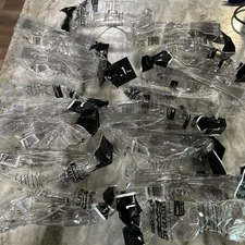 BISON LIFE Safety Glasses, One Size, Clear Protective Polycarbonate Lens, 15pk