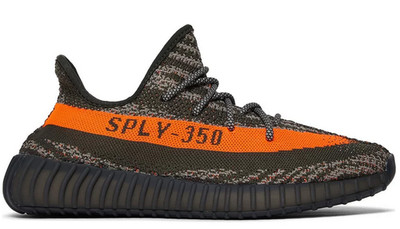 adidas Yeezy Boost 350 V2 Low Carbon Beluga, Carbel/Stegry/Sol, US 9.5