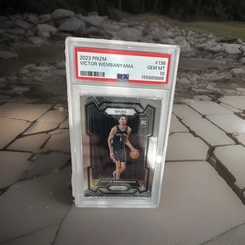 Victor Wembanyama 2023-24 Panini Prizm Base Rookie #136 PSA 10 Spurs
