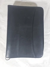 Plan Ahead Black Full Zip Close 3 Ring Planner Binder Medium 7x10 Vintage 🔥