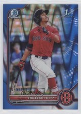 2022 Bowman Chrome Prospects Blue RayWave Refractor 45/150 Eduardo Lopez 0a8t