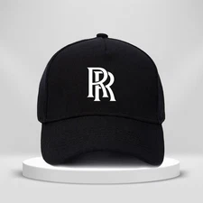 Rolls Royce British Car Logo Printed Hat 5-Panel Baseball Cap Adjustable