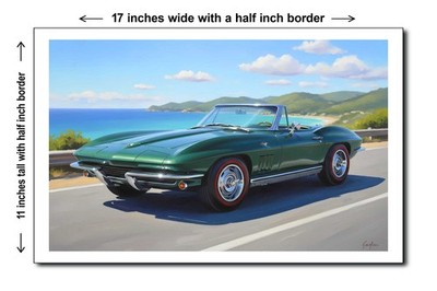 1967 Chevrolet Corvette Sting Ray 2 - 11x17 Poster Art Print
