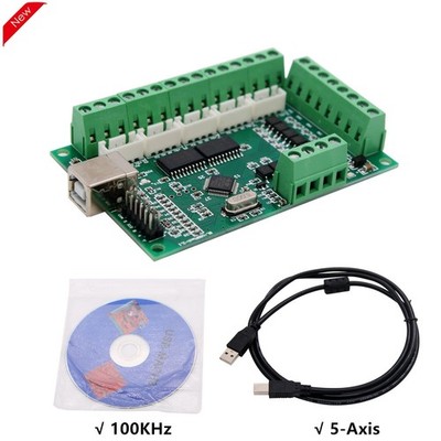 4-Axis 100KHz USB Mach3 Motion Control Board CNC Breakout Board Mach3 Motion *cc