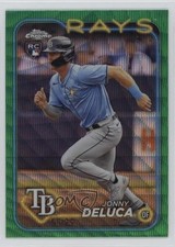 2024 Topps Chrome Green Wave Refractor 56/99 Jonny Deluca #163 ms9