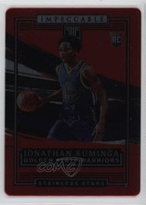 2021-22 Panini Impeccable Stainless Stars Asia Red Jonathan Kuminga #23 2y0
