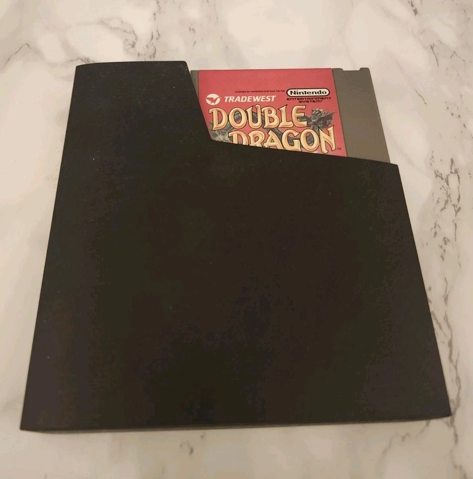 1988 Nintendo NES Double Dragon Video Game Original With Sleeve Tested Working   - Image 3 of 4