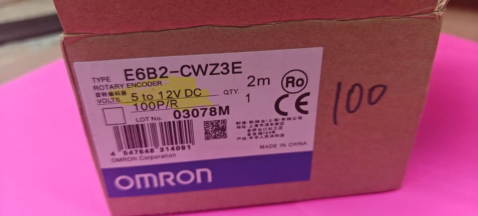 OMRON ROTARY INCREMENTAL ENCODER  E6B2-CWZ3E 100 P/R NPN VOLTAGE OUTPUT - Image 4 of 4
