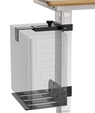 Under Desk PC Mount - No Drilling 40 lb Capacity, CPU Holder Under Desk, Adju...