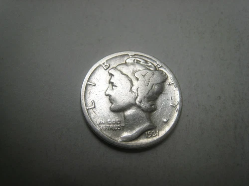 New Listing1931-D Mercury Silver Dime